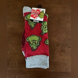 Dr. Suess Grinch Adult Crew Socks